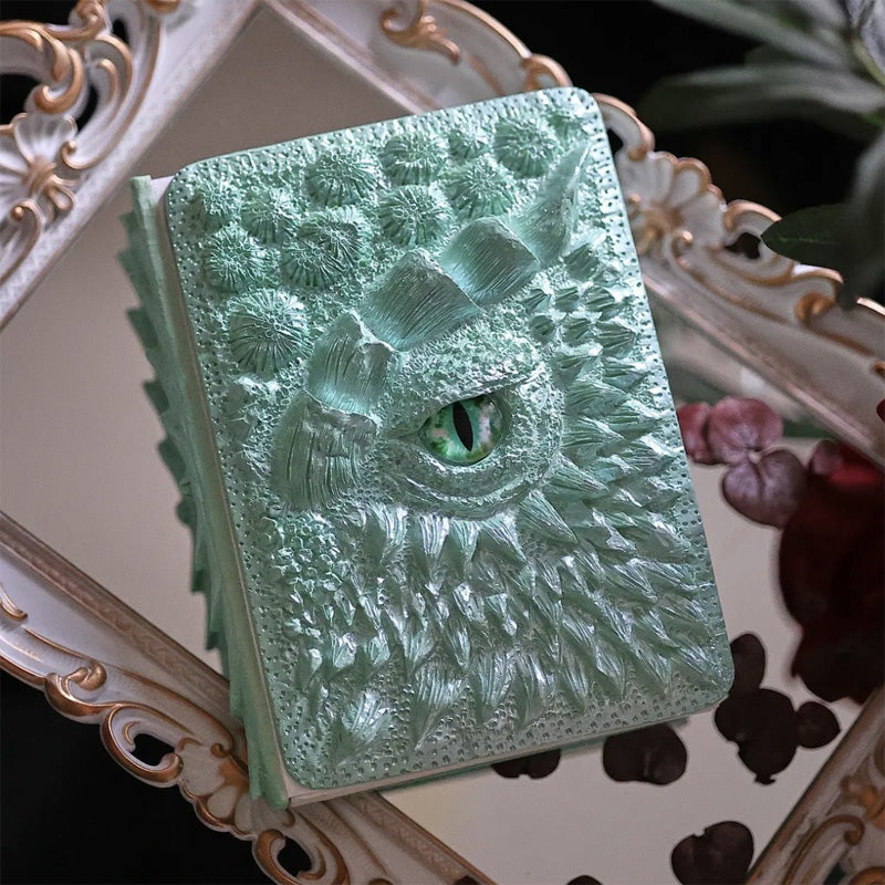 🦖3D textúrázott fantasy sárkány szem jegyzetfüzet