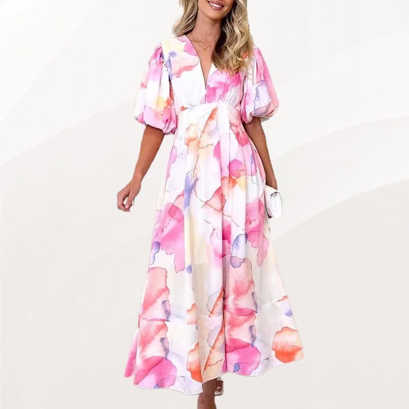 💖Buborék ujjú előkelő elegáns ruha