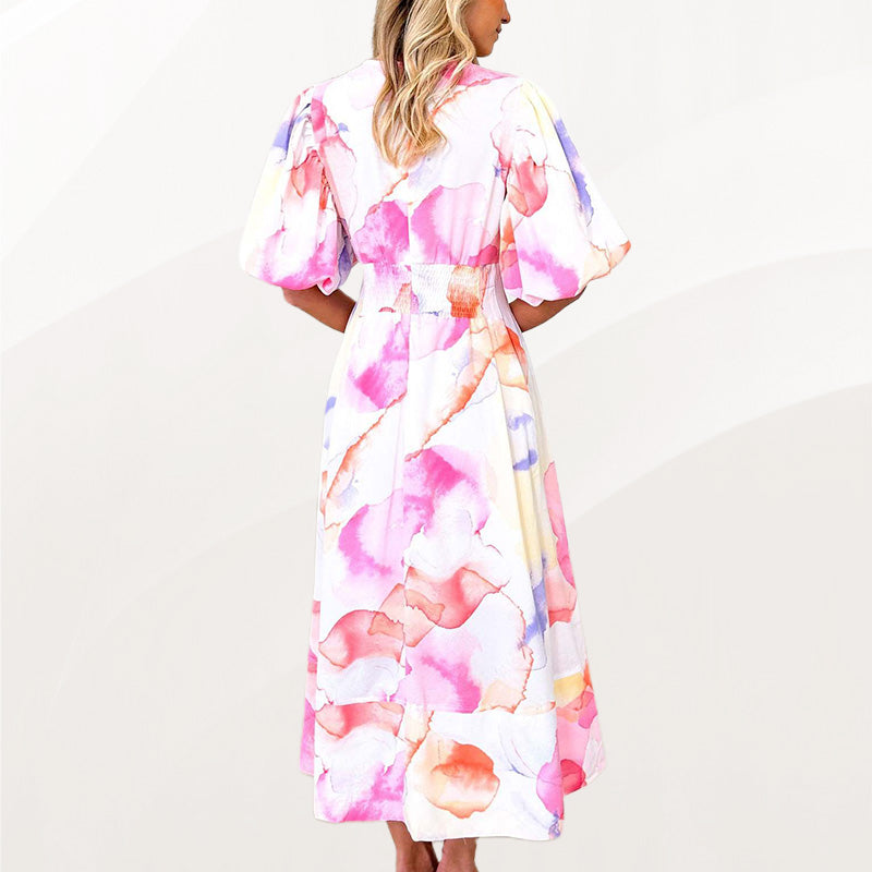 💖Buborék ujjú előkelő elegáns ruha