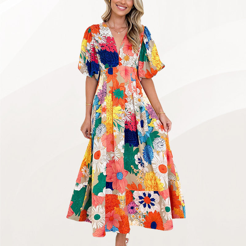 💖Buborék ujjú előkelő elegáns ruha
