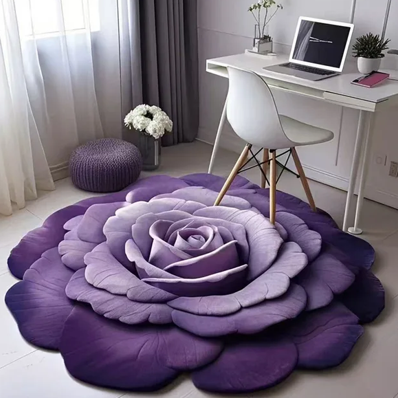 【💥Szuper nedvszívó】🌺Floral plüss padlószőnyeg