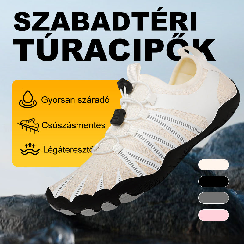 Gyorsan száradó, csúszásmentes, lélegző túracipők