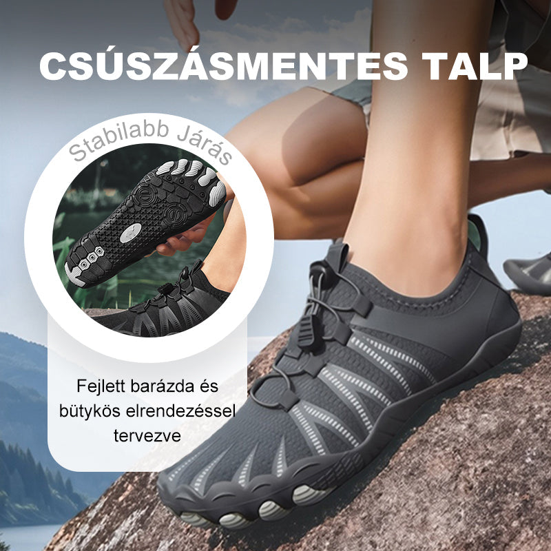 Gyorsan száradó, csúszásmentes, lélegző túracipők