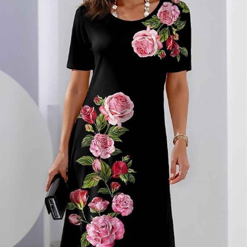 【S-3XL】🌹3D nyomtatott laza nyári ruha
