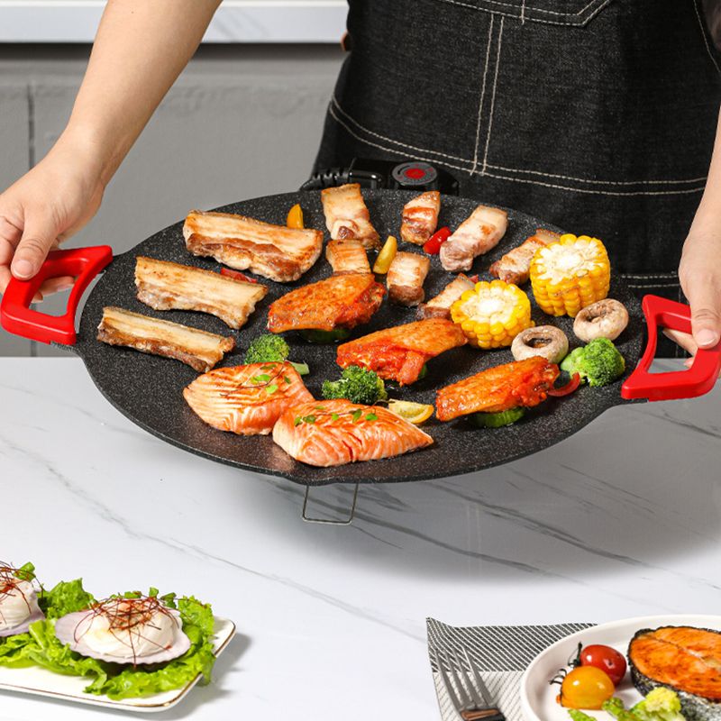 🥘Електрическа котлона от чугун в корейски стил с незалепващо покритие🥙