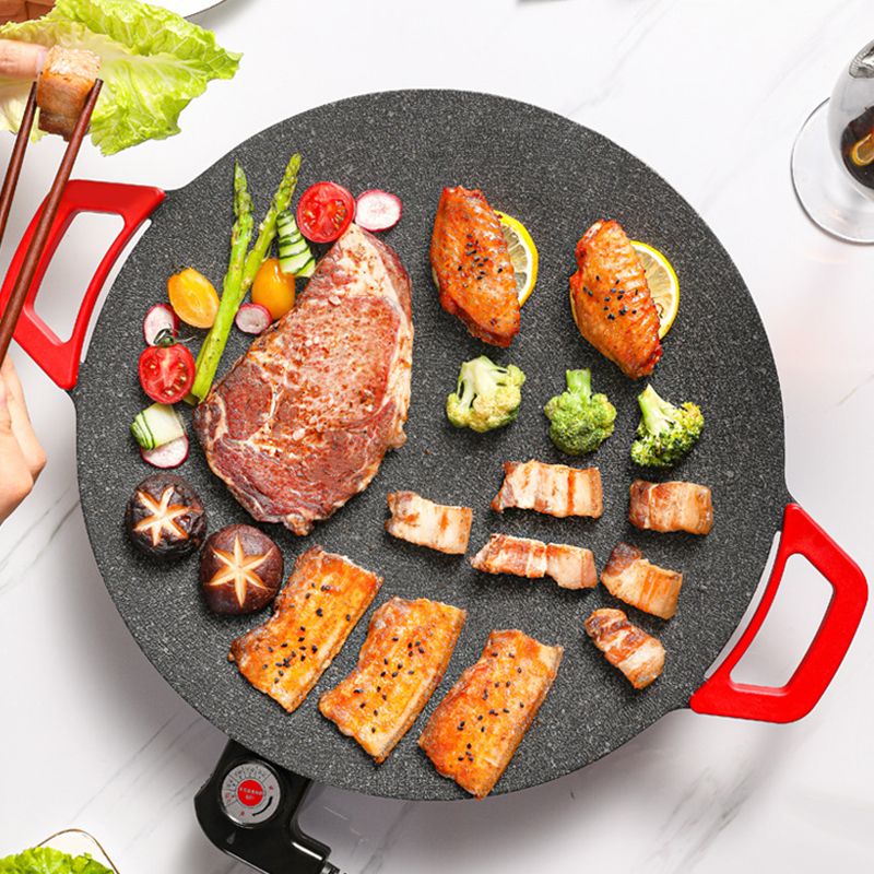 🥘Електрическа котлона от чугун в корейски стил с незалепващо покритие🥙