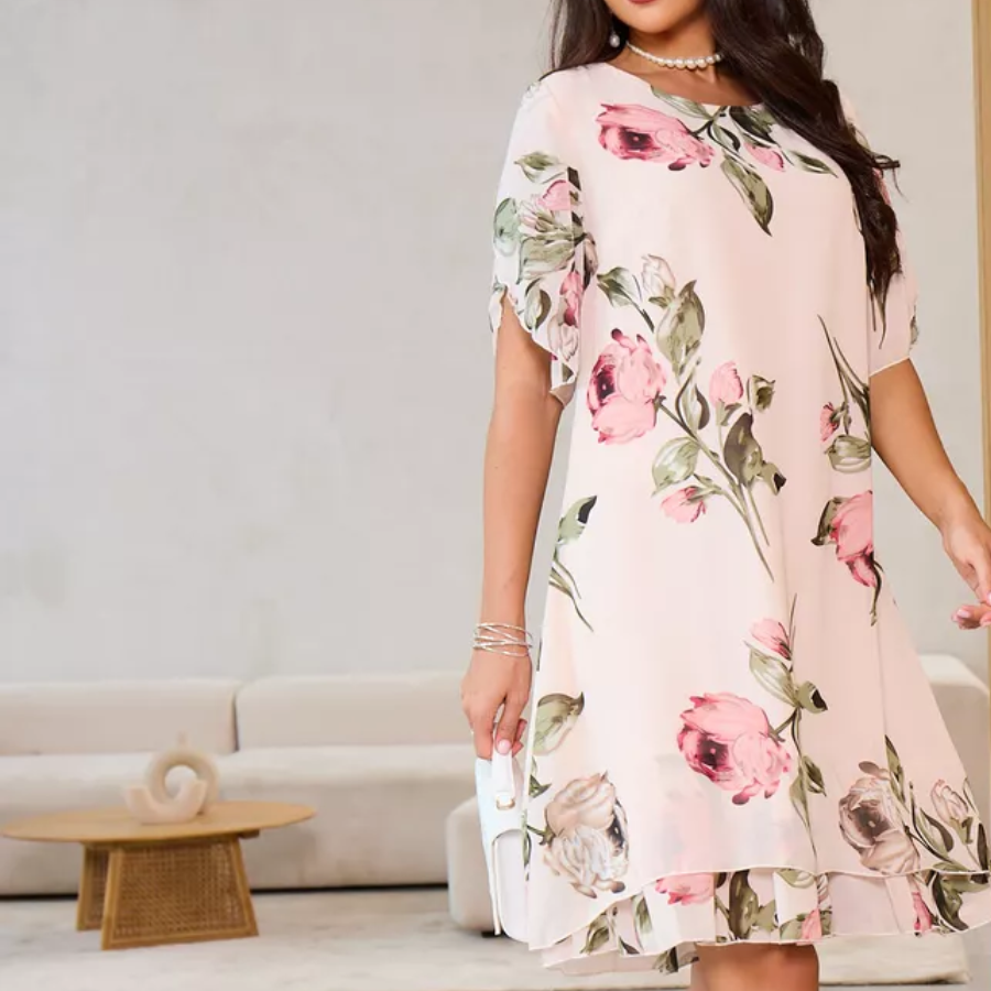 đPĂros szirmĂș sifon ruha