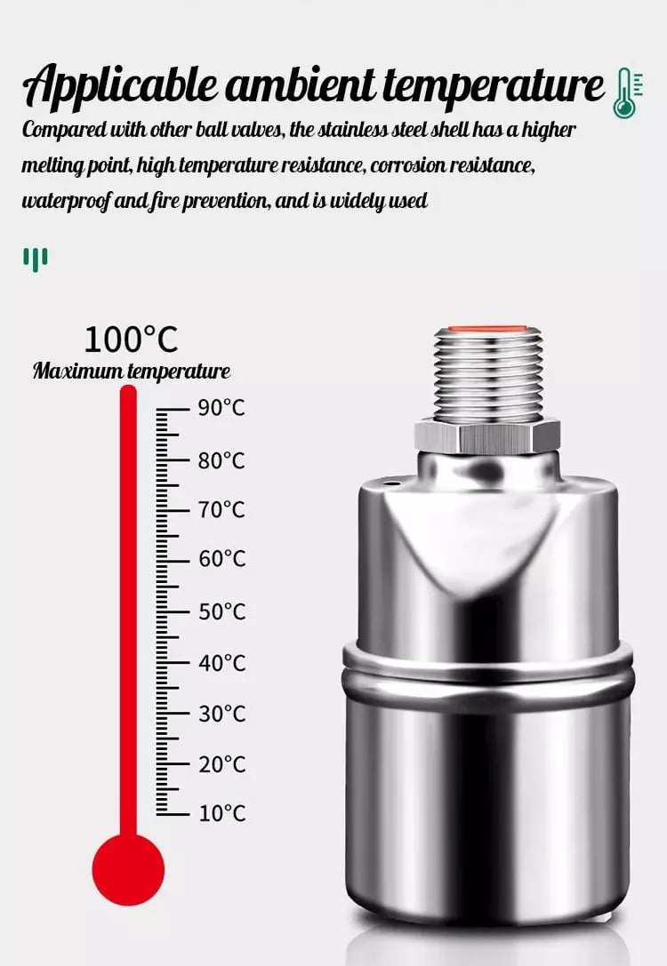 đŠ304 rozsdamentes acĂ©l teljesen automatikus vĂzszint-szabĂĄlyozĂł ĂșszĂł szelepvezĂ©rlĂ©sâš