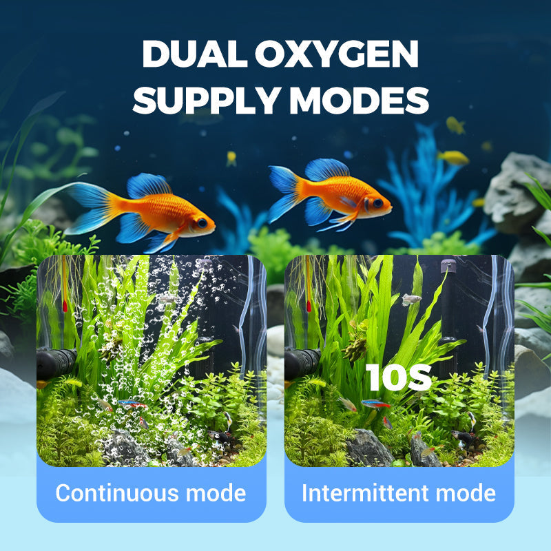 🐠 Féláras korlátozott ideig - Csendes, erőteljes akváriumi légszivattyú kettős üzemmóddal