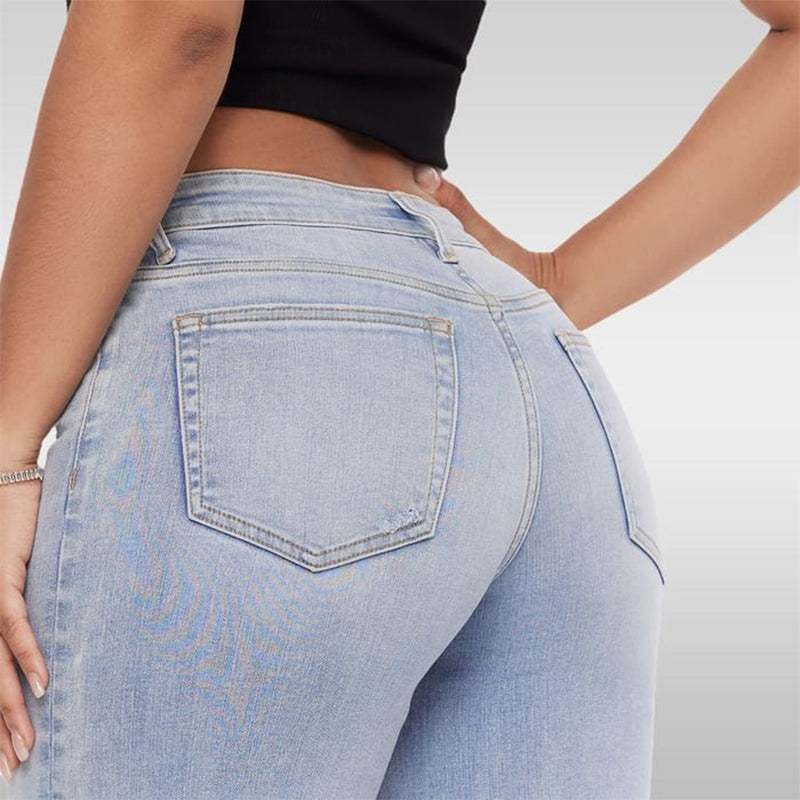 【S-3XL】👖Közép-alacsony derekú laza farmer