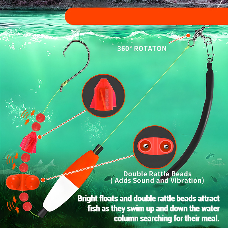 ⚡Magas láthatósági harcsa Float Rigs(Vásárlás 2 kap 1 ingyen)