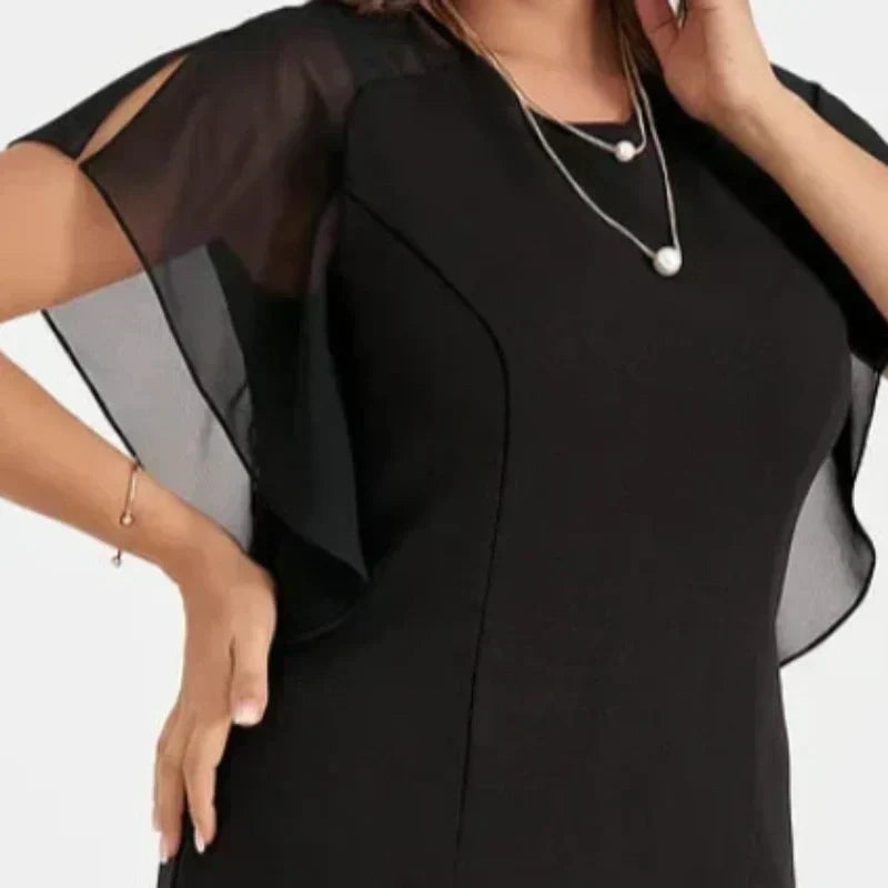 👗 Elegáns midi ruha egyszínű