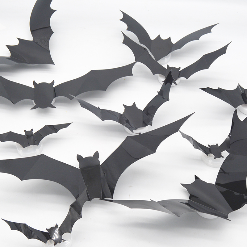 🦇Halloween 3D világító denevérek