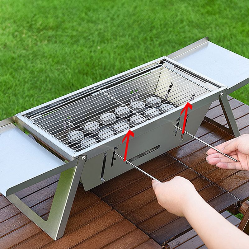🔥 Rozsdamentes acélból készült összecsukható kültéri grillsütő