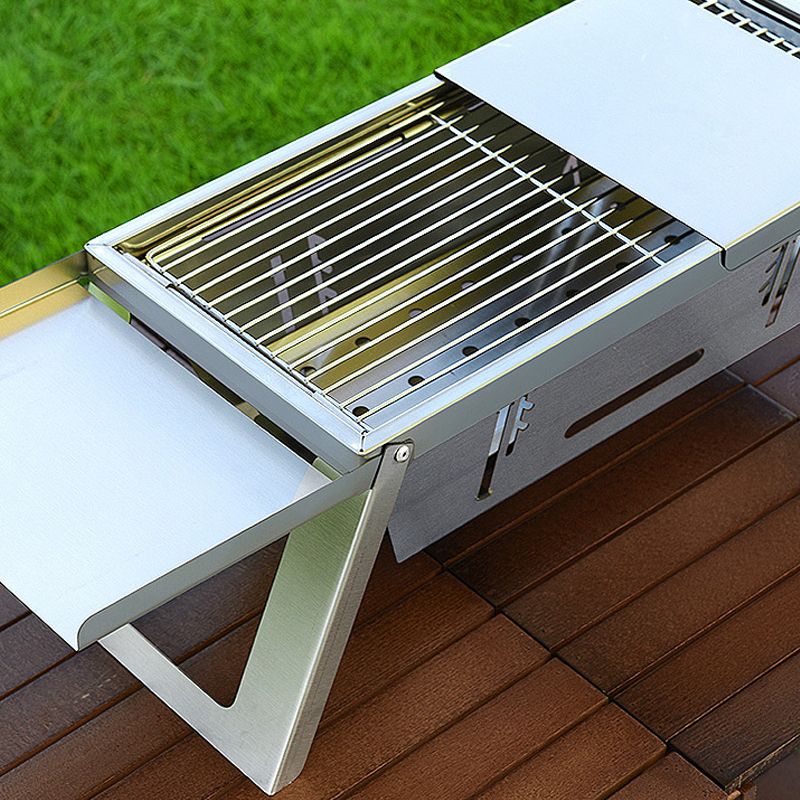 🔥 Rozsdamentes acélból készült összecsukható kültéri grillsütő