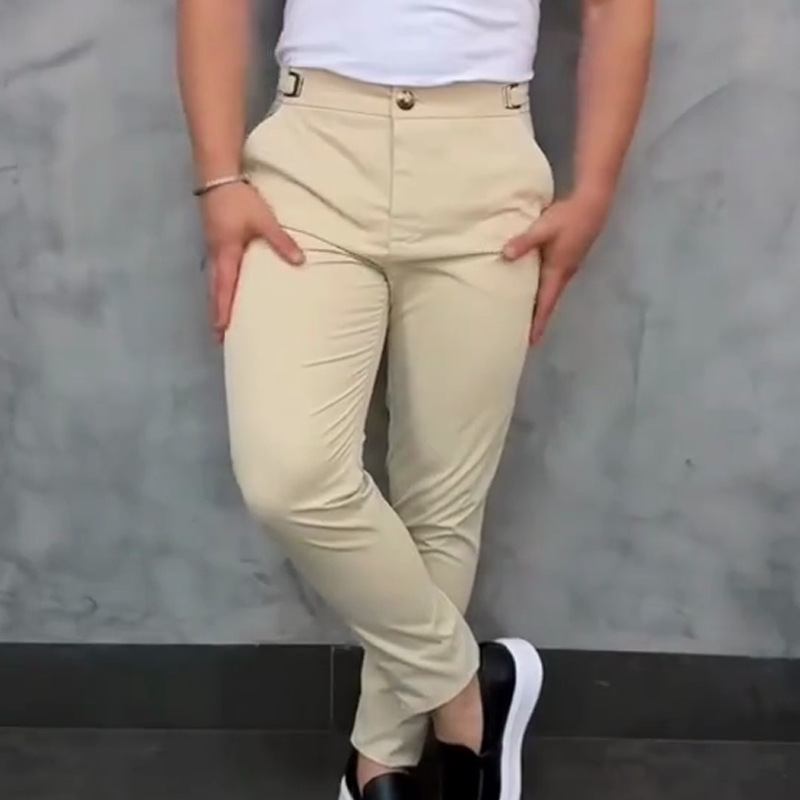 đđFĂ©rfi nadrĂĄg Slim Fit rugalmas derĂ©kkal