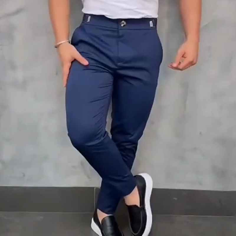 đđFĂ©rfi nadrĂĄg Slim Fit rugalmas derĂ©kkal