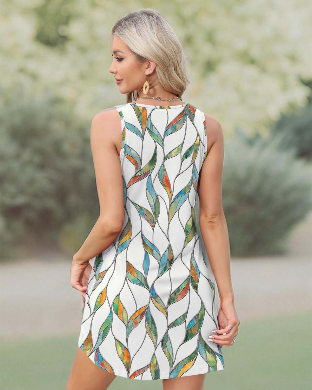 【S-3XL】👗Női ujjatlan zsebruhás ruha