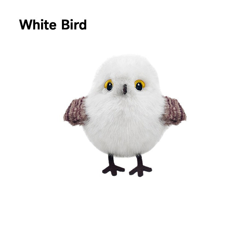 🔥🐤 Plüss madár formájú interaktív macska- és kutyajáték 🐱