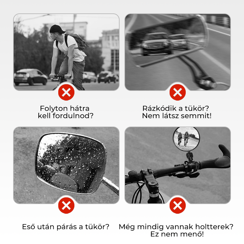 Kerékpáros visszapillantó tükör