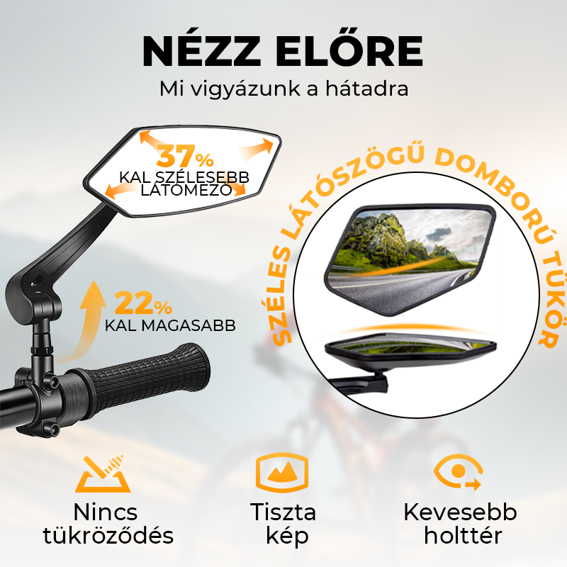 Kerékpáros visszapillantó tükör