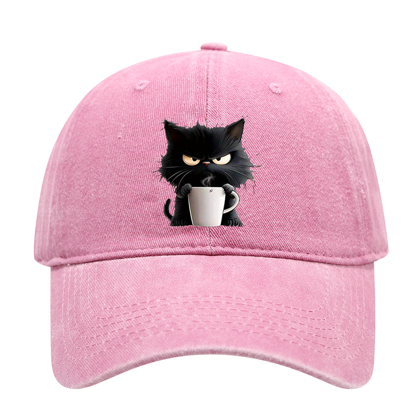 Cuki fekete macska vintage baseball sapka
