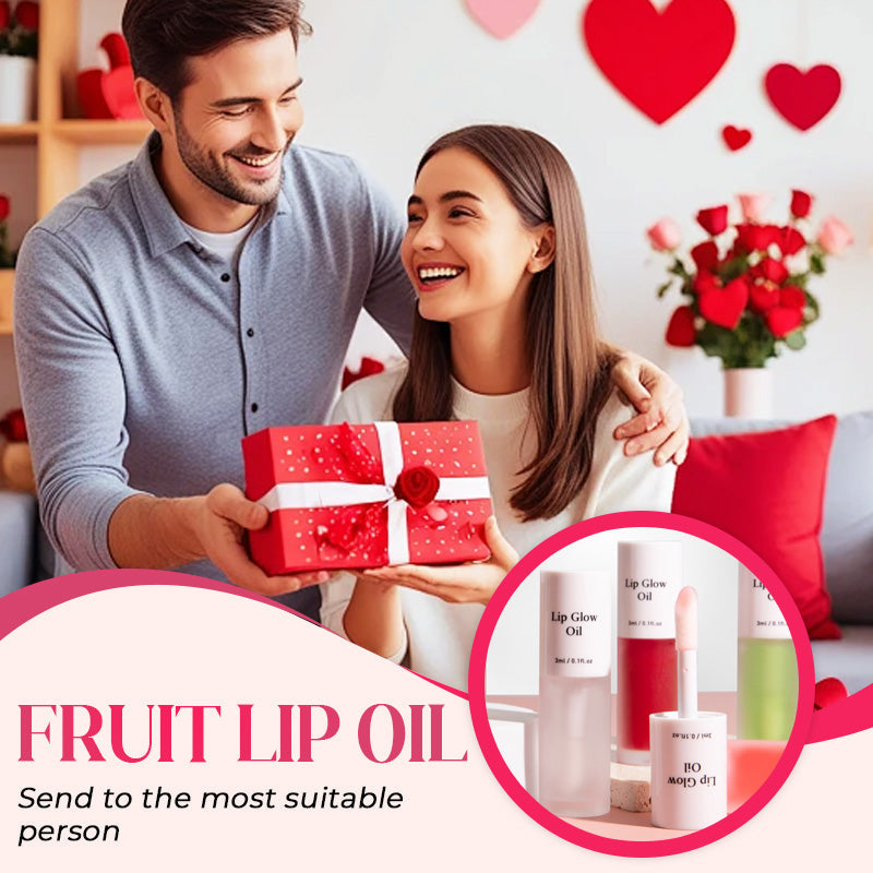 Fruity-Floral Scented Hydrating Lip Oil with Luminous Finish
