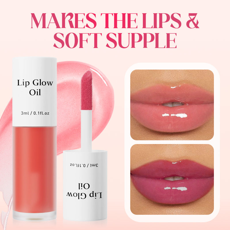 Fruity-Floral Scented Hydrating Lip Oil with Luminous Finish