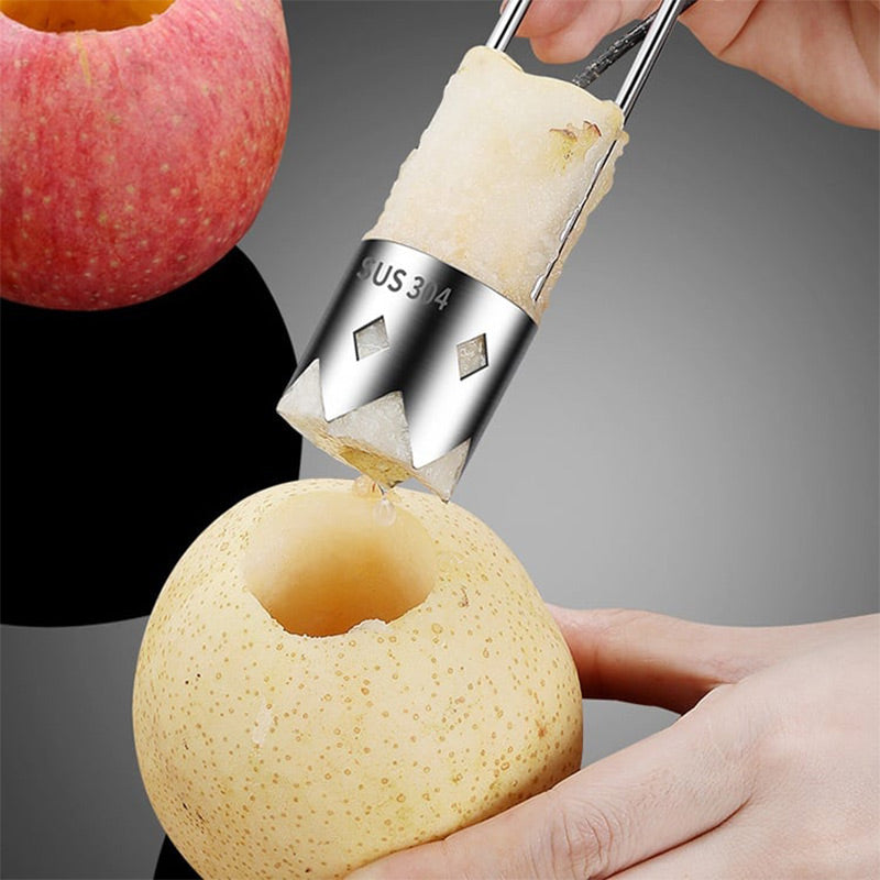 🍎🥬Rozsdamentes acél magkiemelő