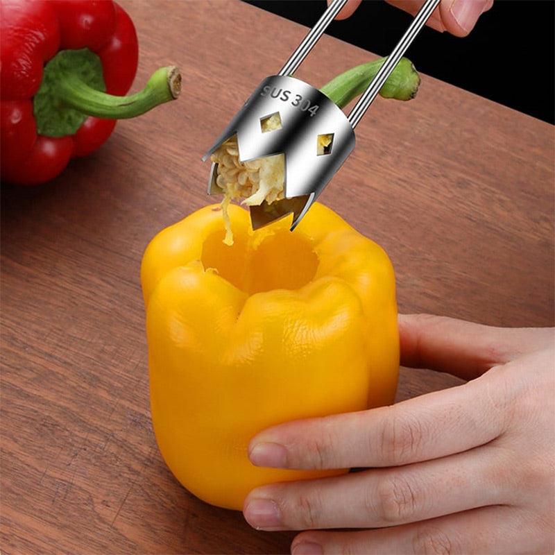 🍎🥬Rozsdamentes acél magkiemelő