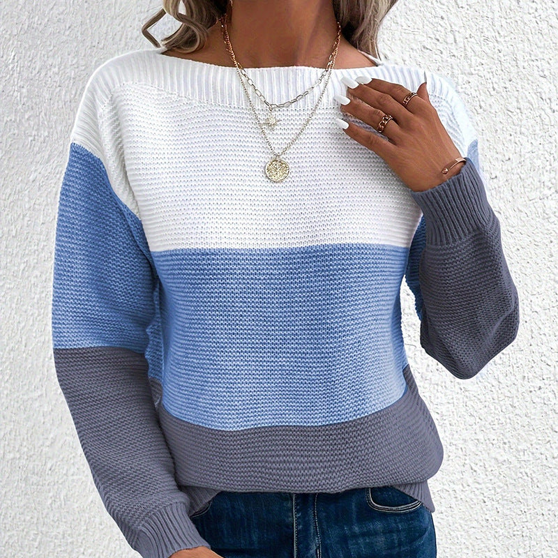 Women's Color-Block Knit Sweater