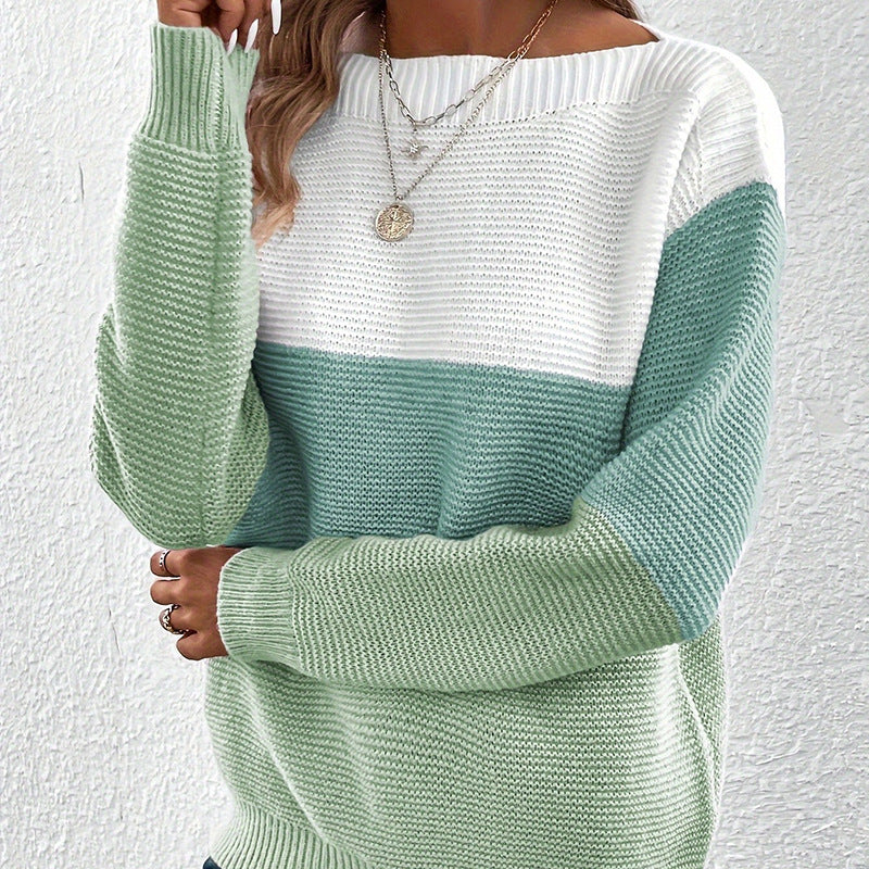 Women's Color-Block Knit Sweater