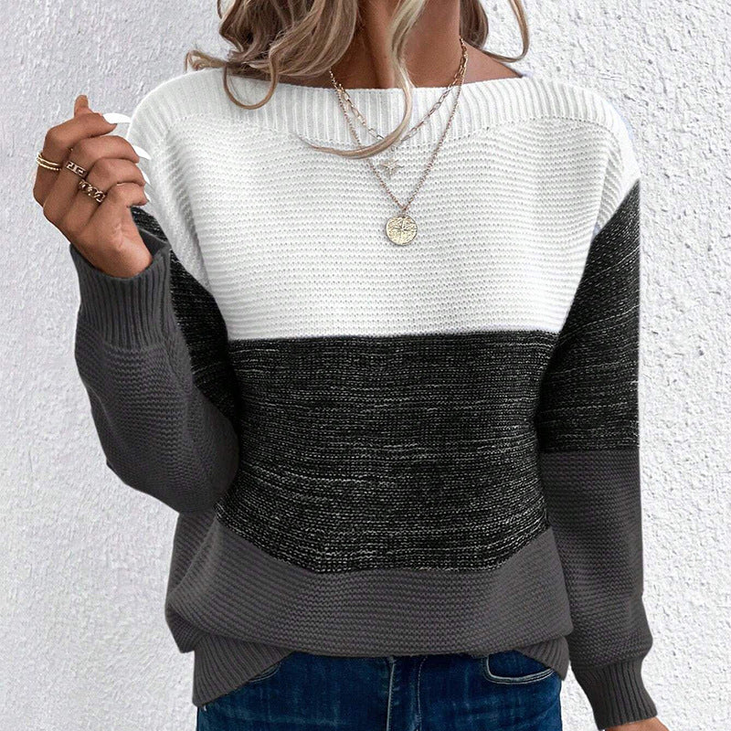 Women's Color-Block Knit Sweater