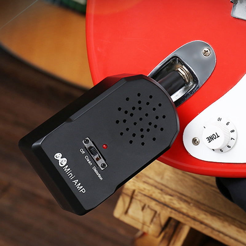 🎸Mini hordozható elektromos gitár erősítő készlet