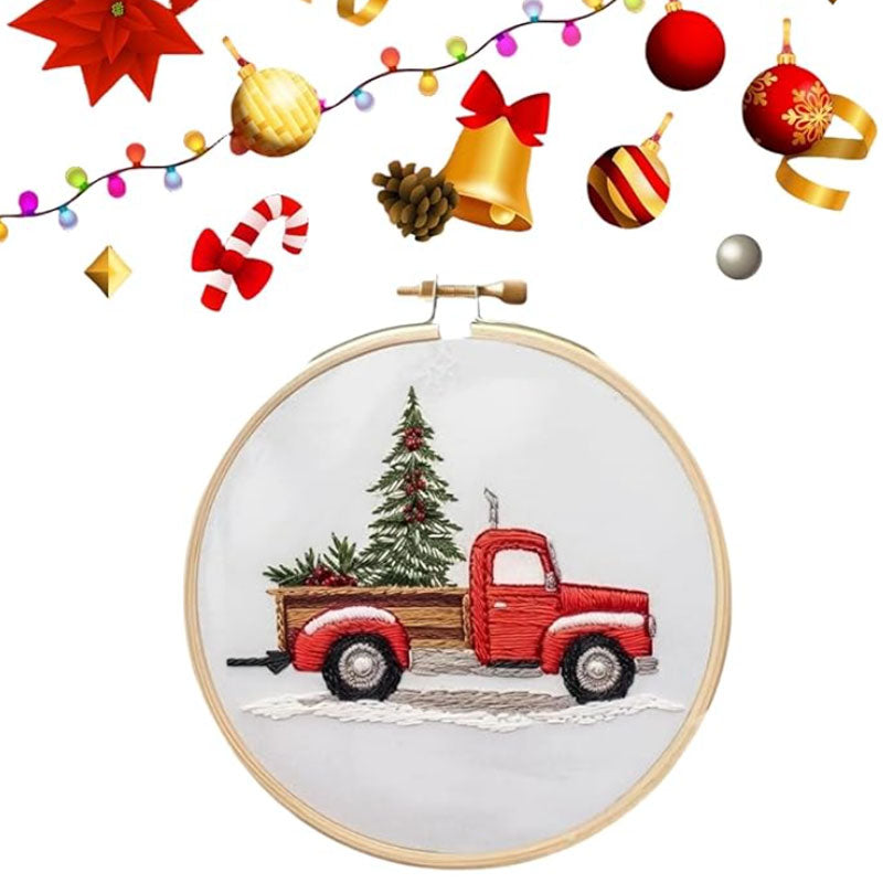 Karácsonyi melegség 🎅 Karácsonyi hímzőcsomag.