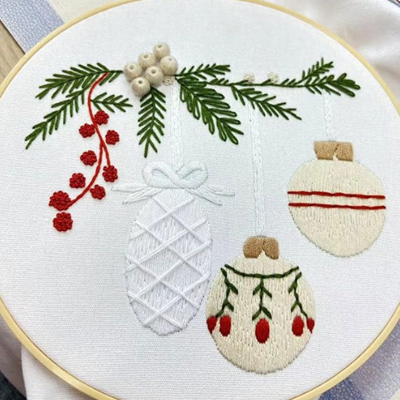Karácsonyi melegség 🎅 Karácsonyi hímzőcsomag.