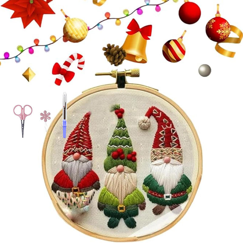 Karácsonyi melegség 🎅 Karácsonyi hímzőcsomag.