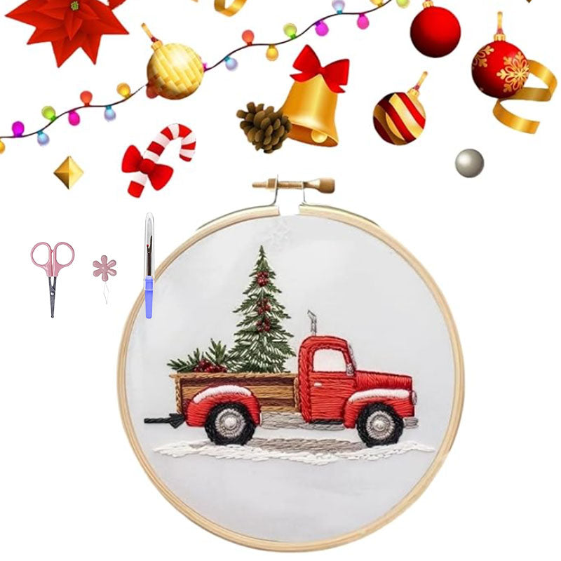 Karácsonyi melegség 🎅 Karácsonyi hímzőcsomag.