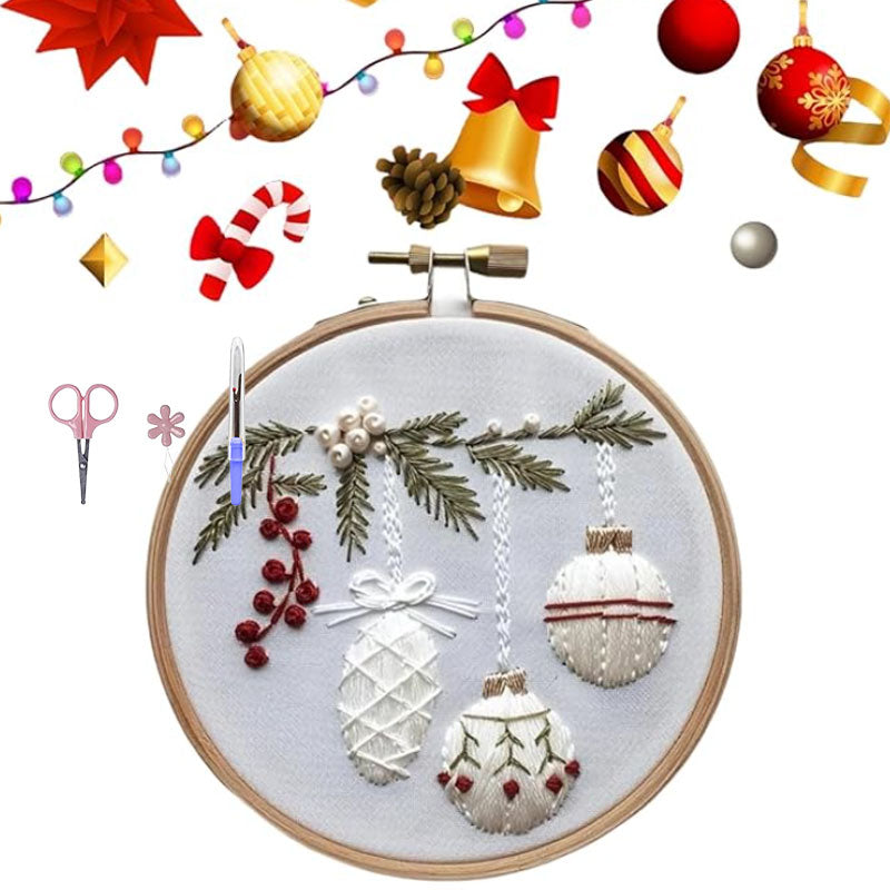 Karácsonyi melegség 🎅 Karácsonyi hímzőcsomag.
