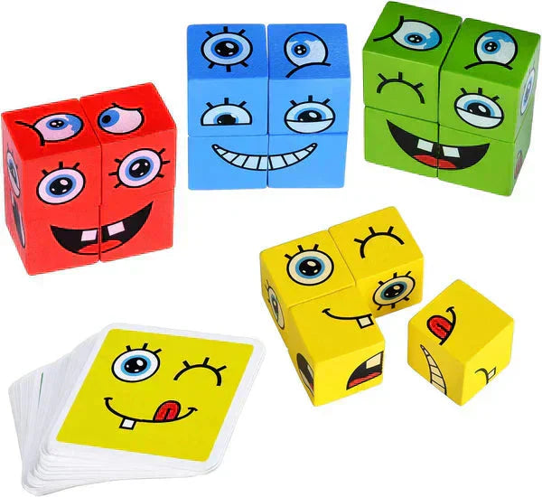 🧩 5D Puzzle Oktatási Arcok Változó Családi Játék