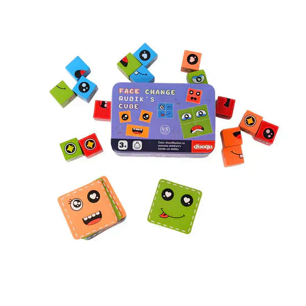 🧩 5D Puzzle Oktatási Arcok Változó Családi Játék