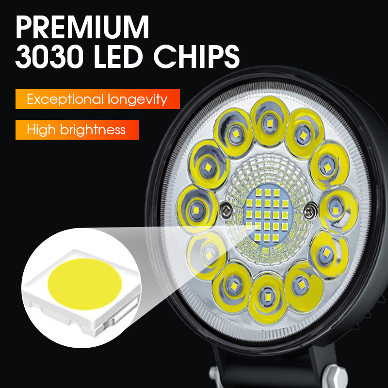 4 hüvelykes, 99 W-os LED-es lámpatest terepjáró használatra