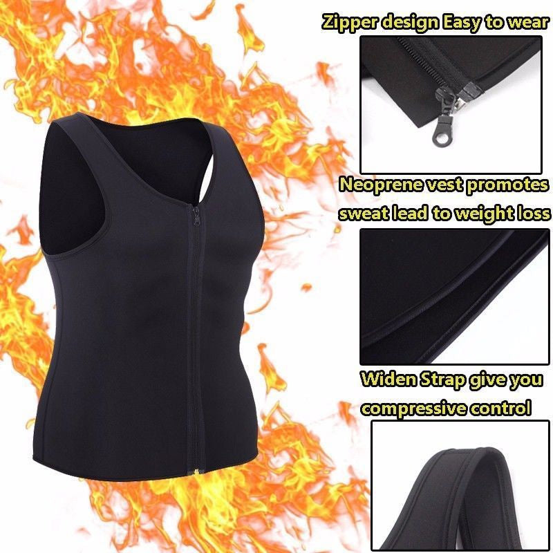 👕Férfi edzőruha cipzáras testformáló póló