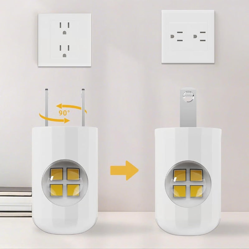 💡Intelligens LED éjszakai lámpa automatikus fényerő-szabályzóval - Alkalmas magyar csatlakozókhoz
