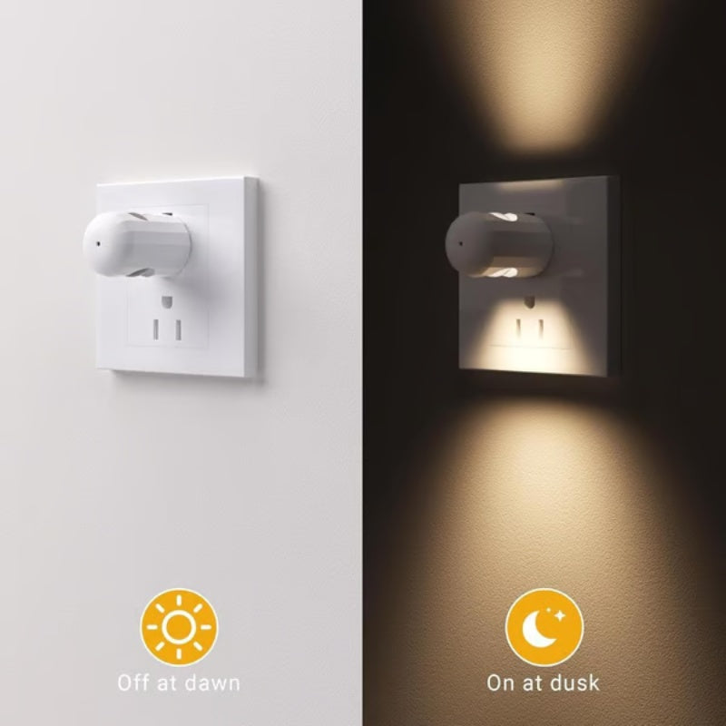 💡Intelligens LED éjszakai lámpa automatikus fényerő-szabályzóval - Alkalmas magyar csatlakozókhoz