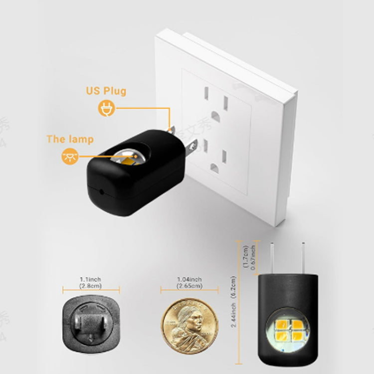💡Intelligens LED éjszakai lámpa automatikus fényerő-szabályzóval - Alkalmas magyar csatlakozókhoz