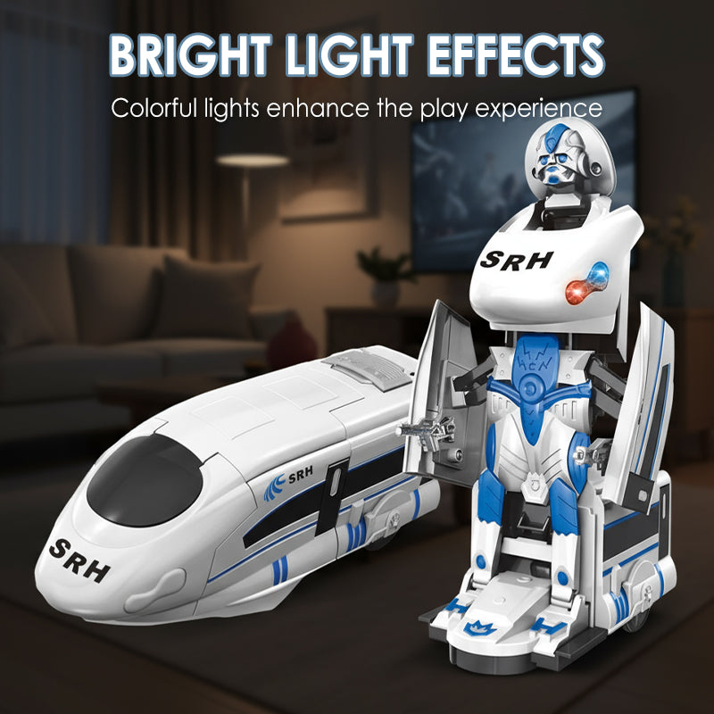 🔥Újratölthető átalakítható vonat robot játék