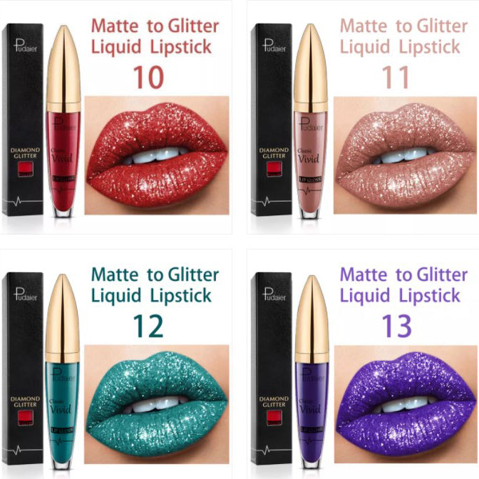【1+1 ingyen】💋 Gyémánt ajakfény csillogó rúzs vízálló 🥰🎁