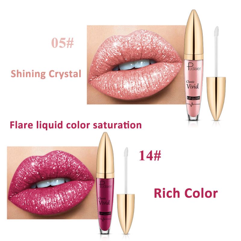【1+1 ingyen】💋 Gyémánt ajakfény csillogó rúzs vízálló 🥰🎁