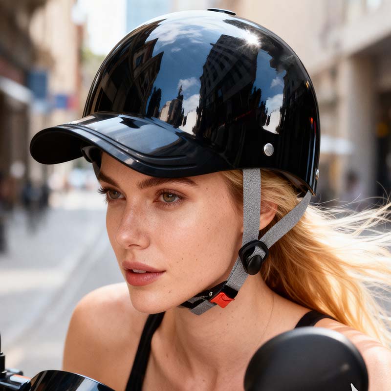 Unisex baseball sapka stílusú motoros sisak